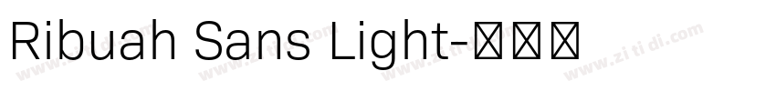 Ribuah Sans Light字体转换